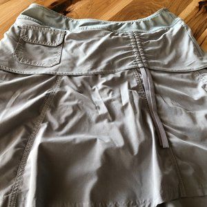 Athleta Wherever Skort Light Gray Size 8
